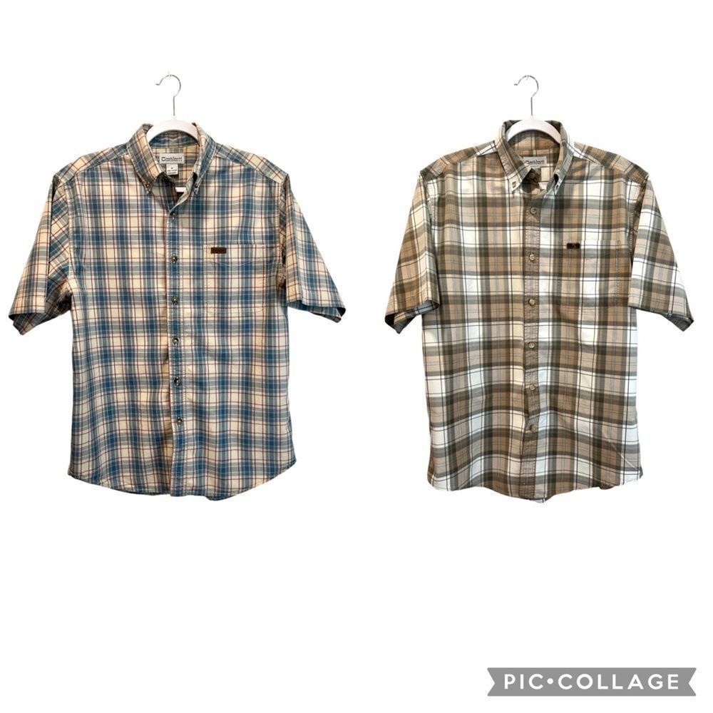 CARHARTT Men’s Button Down Shirt Bundle Size Medium